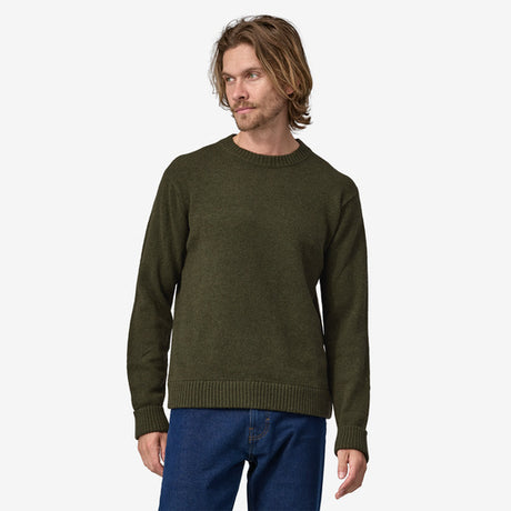Patagonia Mens Recycled Wool-blend Sweater Basin green