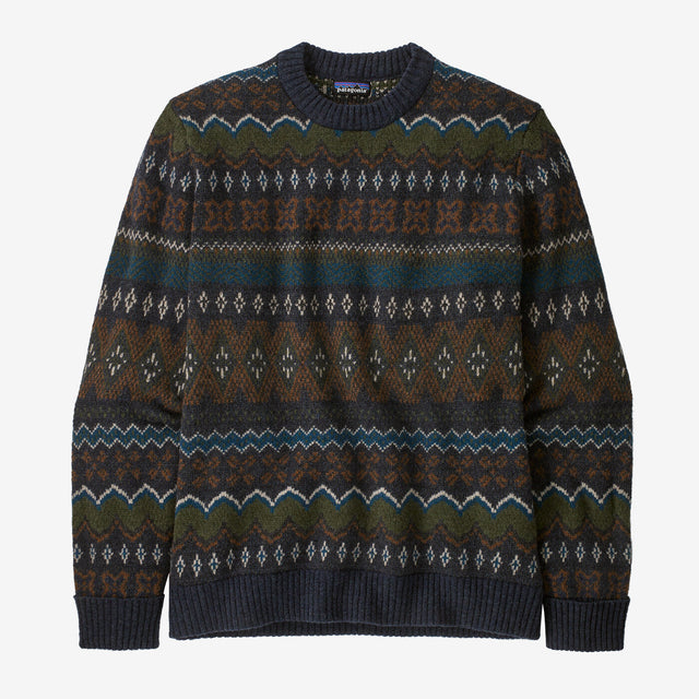 Patagonia Men's Recycled Wool-Blend Sweater - Helmsman: Smolder Blue Helmsman: Smolder Blue