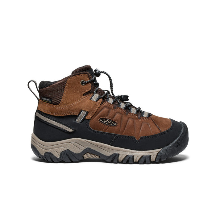 Keen Youth Targhee IV Mid Waterproof Boot - Bison/Brindle Bison/Brindle