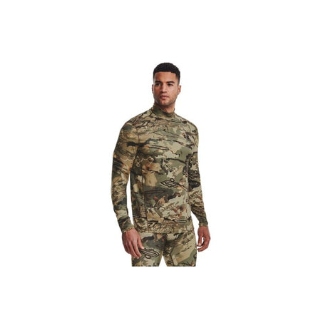 Under Armour Men's ColdGear Infrared Camo Mock Long Sleeve Forest allseason