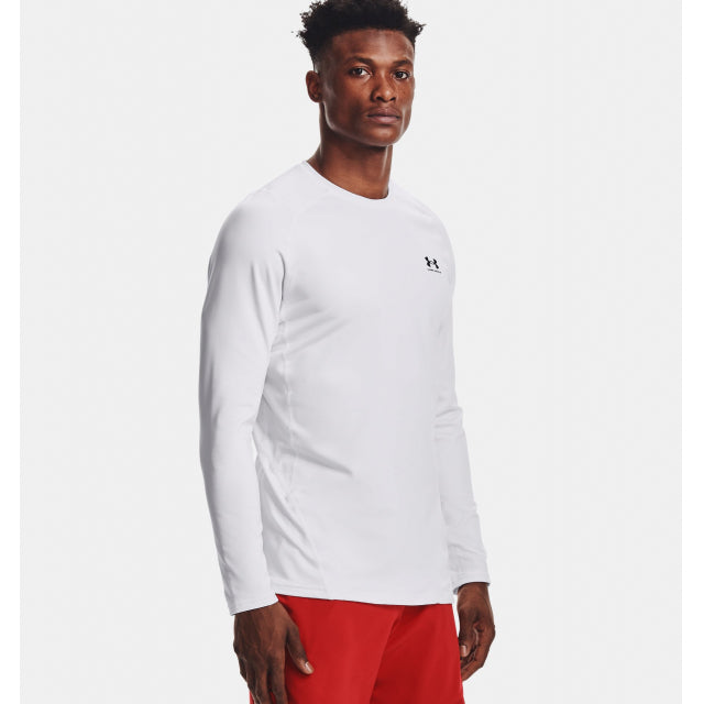 Under Armour Men's Cg Armour Fitted Crew White/black