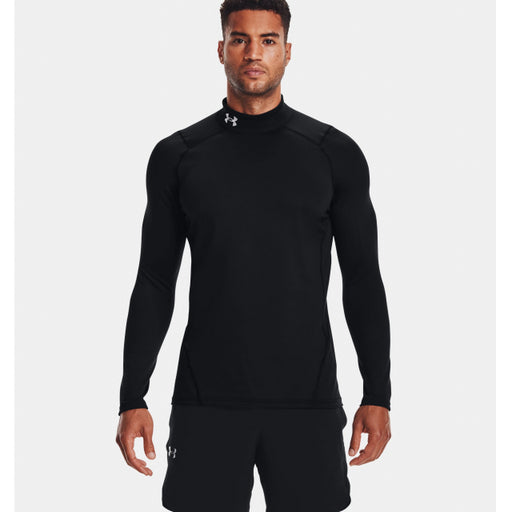 Under Armour Men's Cg Armour Fitted Mock Black white
