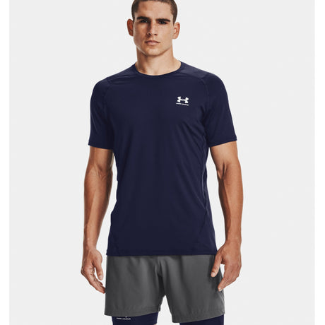 Under Armour Men's Hg Armour Fitted SS Midnight/navy white