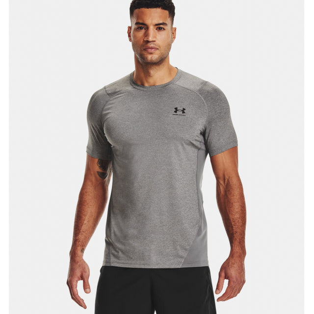 Under Armour Men's Hg Armour Fitted SS Carbonheather black