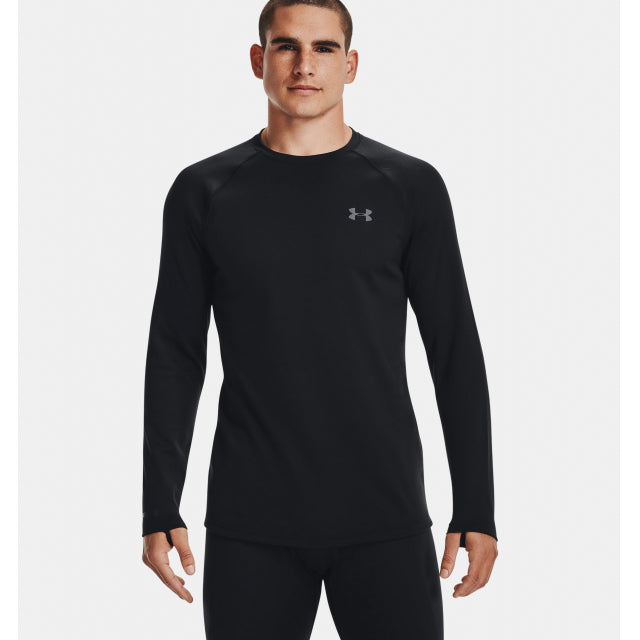 Under Armour Men's Packaged Base 4.0 Crew Black/pitch gray