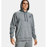 Under Armour Men's Rival Fleece Hoodie Gray heather white