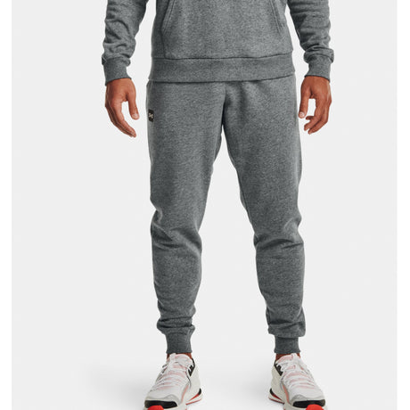 Under Armour Men's Rival Fleece Joggers Gray/heather white