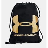 Under Armour Unisex Ozsee Sackpack Black met/gold