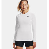 Under Armour Women's Hg Compression LS White/black