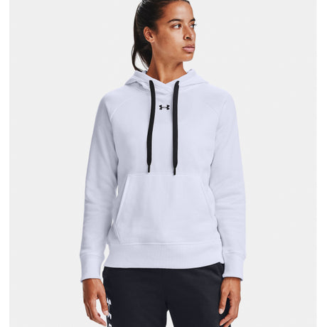 Under Armour Women's Rival Fleece Hb Hoodie White/black/black