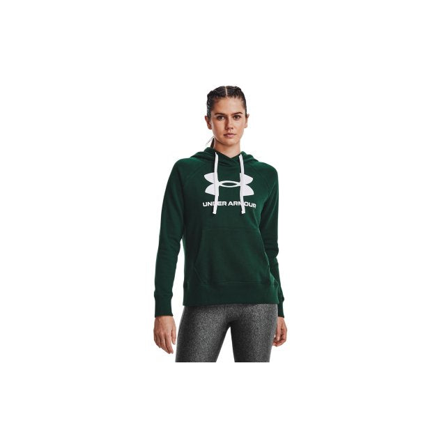 Under Armour Women's Rival Fleece Logo Hoodie Intensity/white