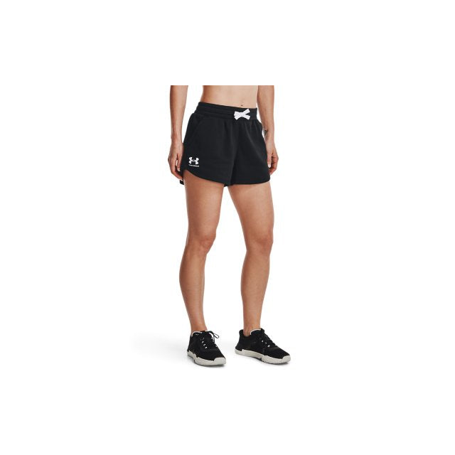 Under Armour Women's Rival Fleece Short Black/white