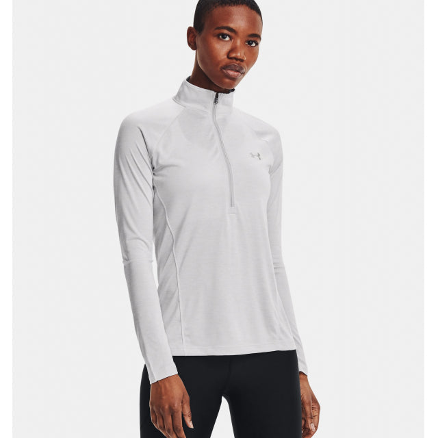 Under Armour Women's Tech 1/2 Zip - Twist Halogry/metallicslvr