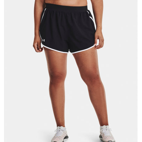 Under Armour Women's Fly By 2.0 Short& Blk/wht/reflective