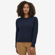 Patagonia Women's Recycled Wool-Blend Crewneck Sweater - Smolder Blue Smolder Blue