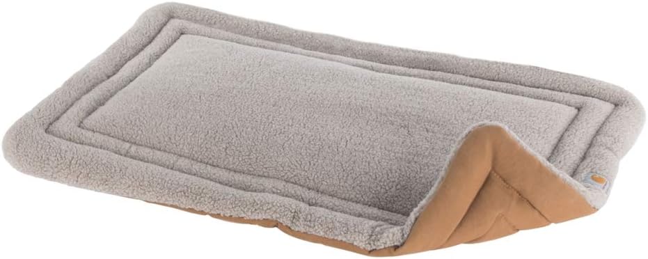 Carhartt Pet Napper And Kennel Dog Pad, Firm Duck Canvas, Washable Carhartt brown