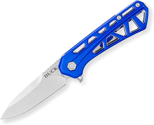 Buck Knives Mini Trace Ops Knife Drop Point Blue Blue