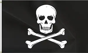 Ace World Skull And Crossbones 3x5'  Flag