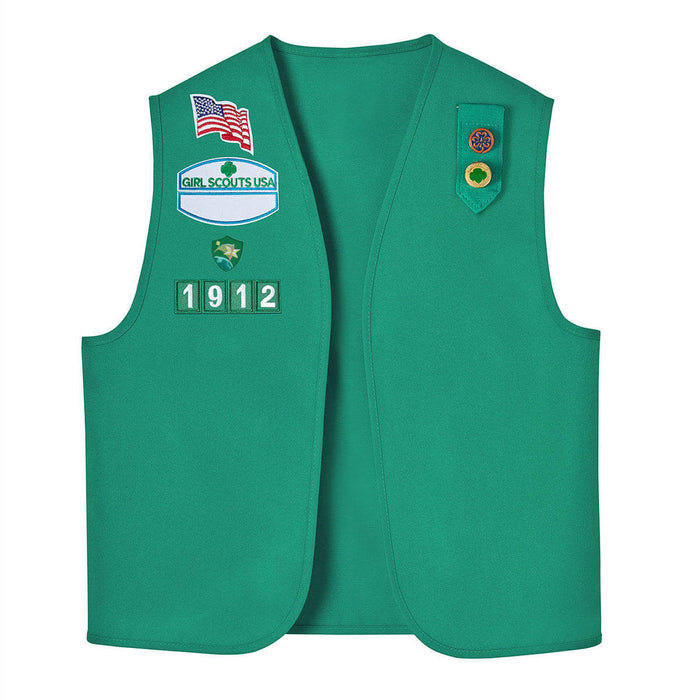 Girl Scouts Official Junior Vest Green