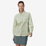 Patagonia Women's Long-Sleeved Sun Stretch Shirt Over Under Water: Wispy Green