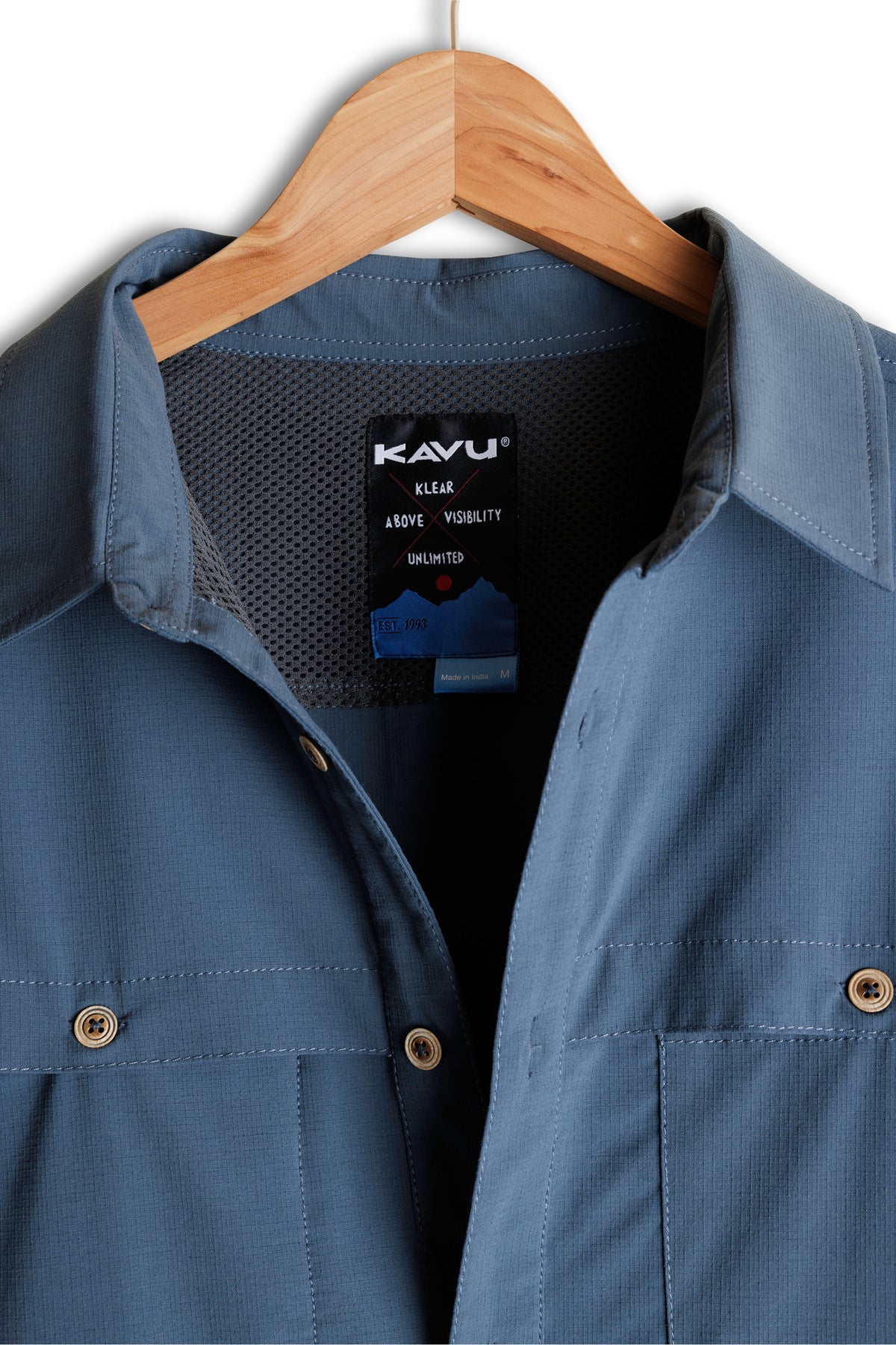 Kavu Mens Cascade Trail Shirt Orion Blue