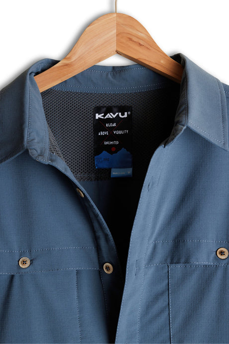 Kavu Mens Cascade Trail Shirt Orion Blue