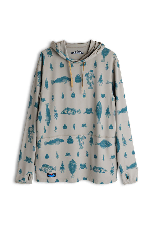 Kavu Men`s Sol Hoodie Fish The Line