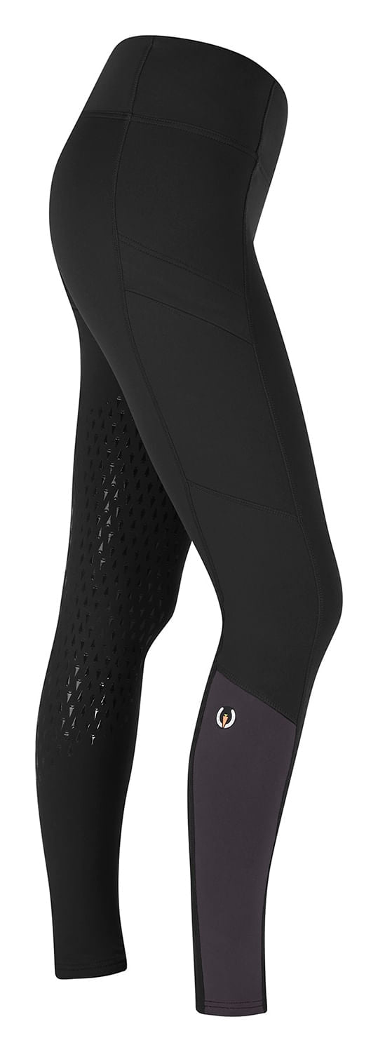 Kerrits Equestrian Apparel Thermo Tech Full Leg Tight - Solid Black / Obsidian