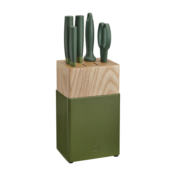 Zwilling Now S 6-Piece Knife Block Set Lime Green