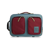 Topo Designs Global Briefcase - recycled Dark Denim/Burgundy