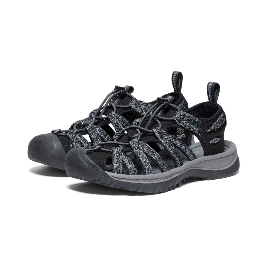 Keen Women's Whisper Sandal - Black/Steel Grey Black/Steel Grey