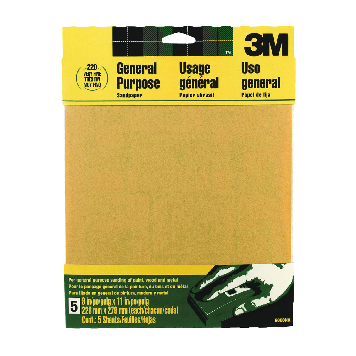 3M Sandpaper Sheet 220G