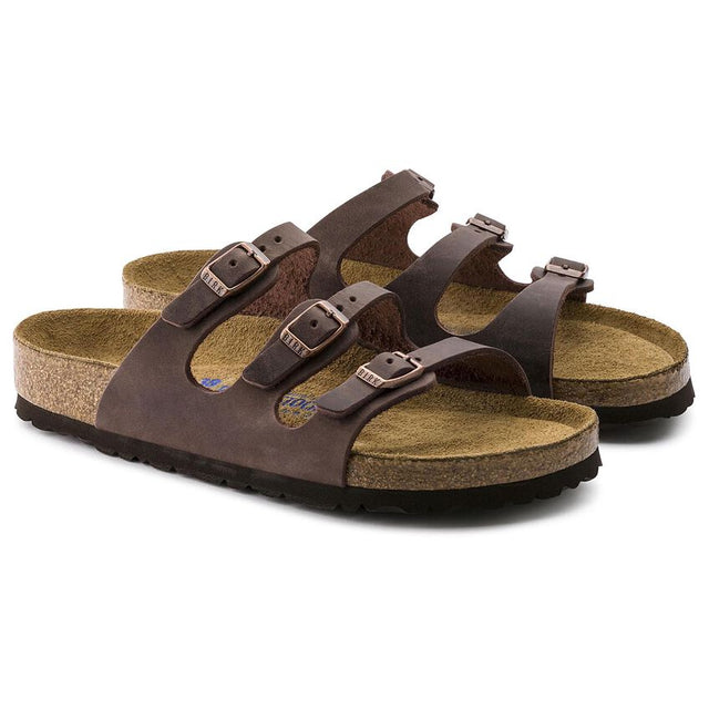 Birkenstock Florida Soft Footbed Oiled Leather Sandal Habana oiled