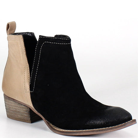 Diba True Women's Stop By Suede/nubuck Boot - Black/cognac Black/Cognac