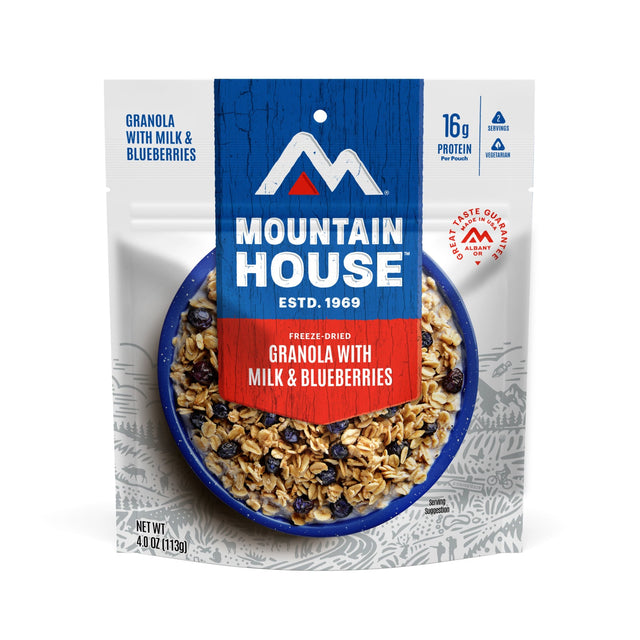 Mountain House Blueberry Granola Breakfast Bluberry granola