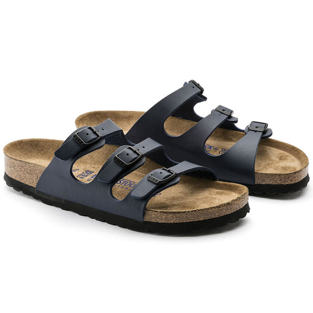 Birkenstock Women's Florida Soft Footbed Birko-flor Sandal Navy