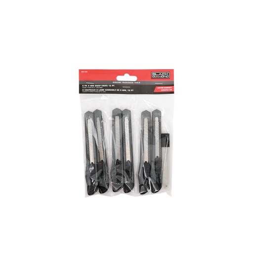 Black Diamond Snap Knife With 10 Blades - 6 Pack