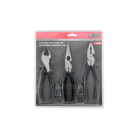 Black Diamond 3 Piece Heavy Duty Pliers Set