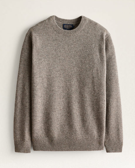 Pendleton Men's Shetland Collection Sweater Stone htr