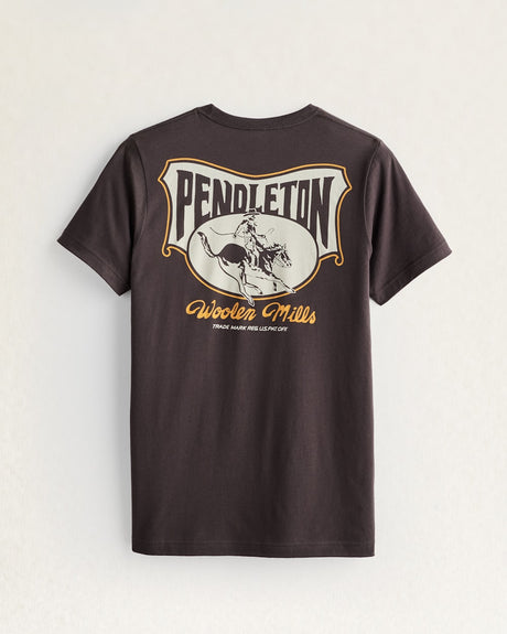 Pendleton Men's Heritage Rodeo Rider Graphic Tee Brn crm