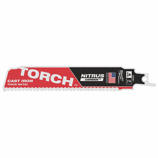 Milwaukee 6 In. 7tpi The Torch For Cast Iron With Nitrus Carbide 1pk