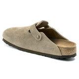 Birkenstock Boston Soft Footbed Suede Leather Clog - Taupe Taupe