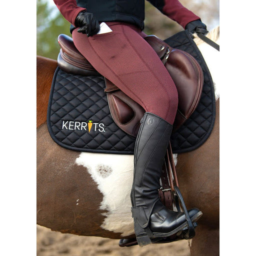 Kerrits Equestrian Apparel Fleece Lite II Knee Patch Tight Mahogany Herringbone