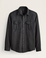 Pendleton Men's Harrison Merino Shirt Blk novelty worsted