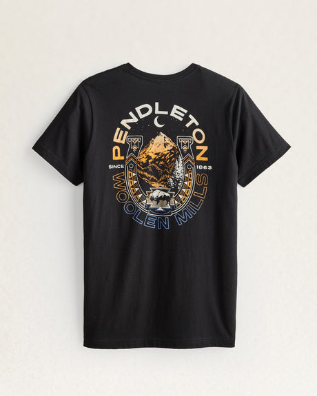 Pendleton Men's Twilight Ranch Logo Graphic Tee Blk mlti