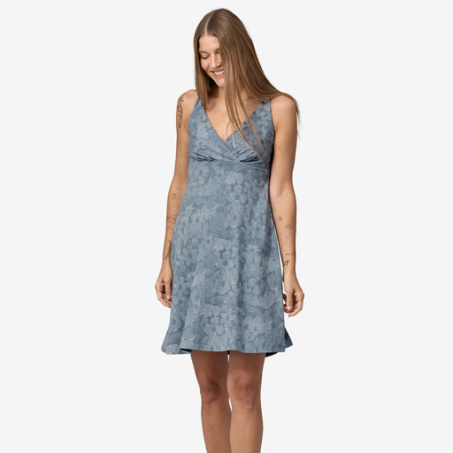 Patagonia Women's Amber Dawn Dress Channeling Spring: Light Plume Grey