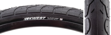 Kenda Kwest Tire 24x1.5 K1930 Clincher, Wire Blk