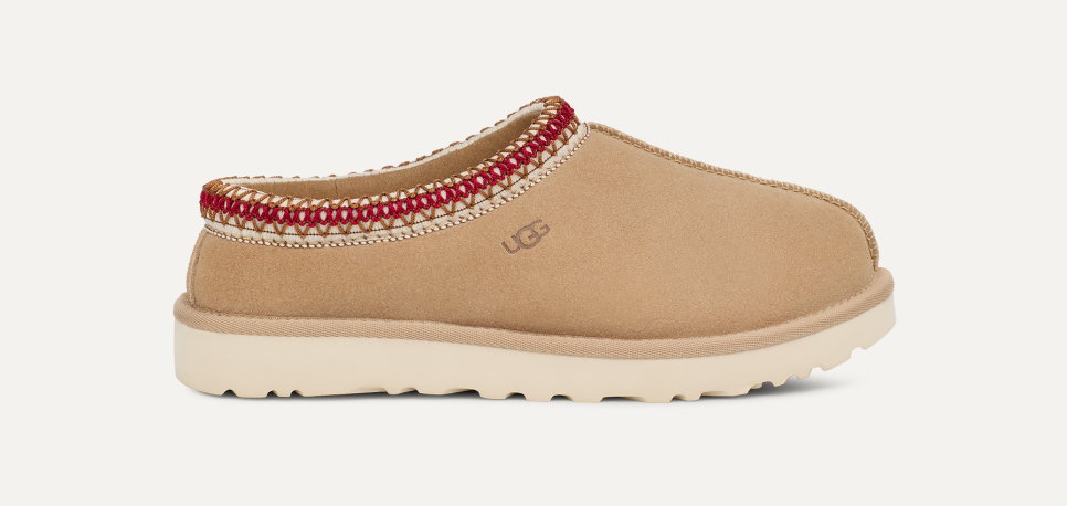 Ugg Women's Tasman Slipper - Sand/Dark Cherry Sand/Dark Cherry