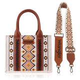 Wrangler Southwestern Print Canvas Tote Bag