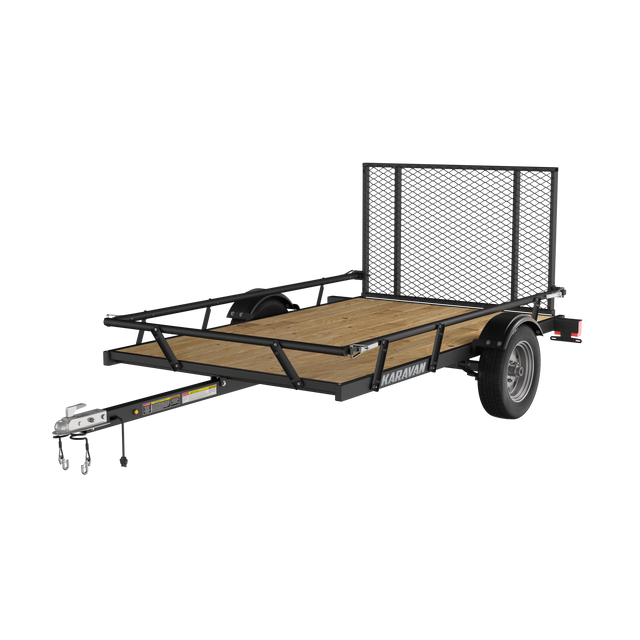 Karavan 5 X 8 Ft. Steel Utility Trailer W/ Slide Rail